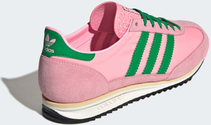 (Women) adidas SL 72 OG Classic Sneakers Glow Pink/Green/Core Black JQ8309 Details for (Women) adidas SL 72 OG Classic Sneakers Glow Pink/Green/Core Black JQ8309