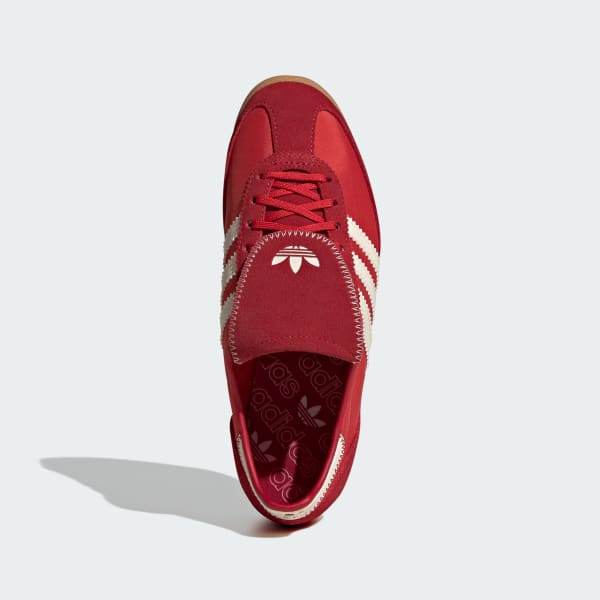 Lookbook adidas SL 72 OG 復古運動鞋 奶油白/亮紅/奶油白 KJ6148