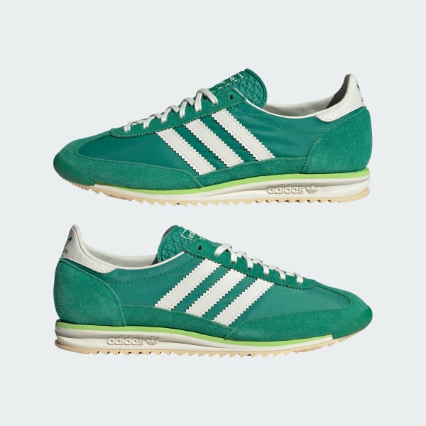 Sizing (W) adidas SL 72 OG 復古經典運動鞋 球場綠/象牙白/水晶沙色 JQ7397
