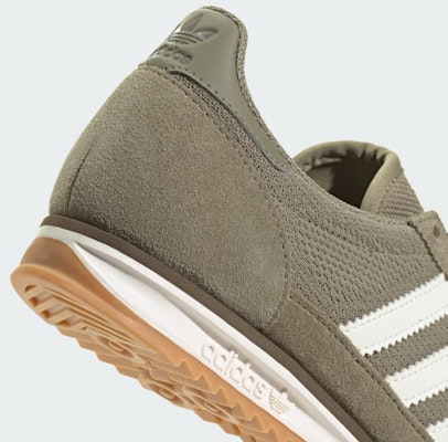 (Women) Adidas SL 72 OG Vintage Sneakers Orbit Green/Off White/Gum JQ8325 1