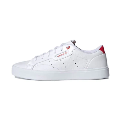 (W) adidas Sleek 'Heart Embossed - White Scarlet'