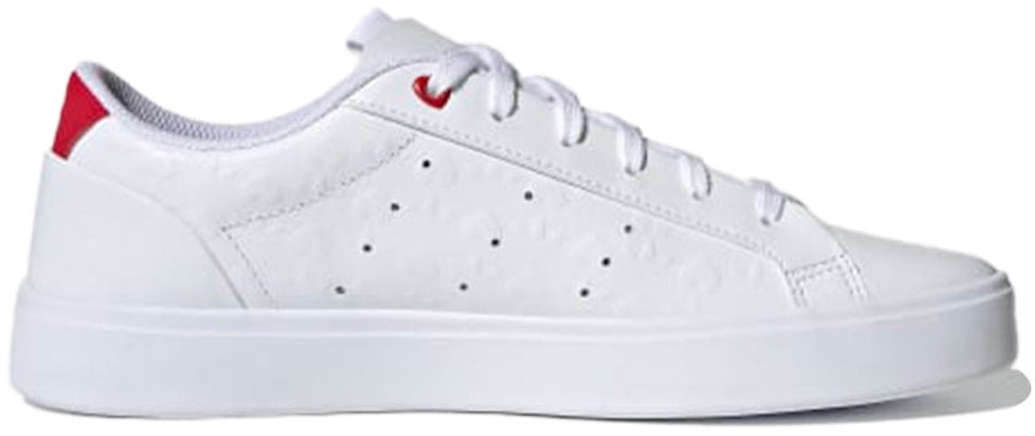 (W) adidas Sleek 'Corazón Grabado - Blanco Escarlata' FZ1829 Order (W) adidas Sleek 'Corazón Grabado - Blanco Escarlata' FZ1829