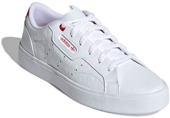 (W) adidas Sleek 'Corazón Grabado - Blanco Escarlata' FZ1829 Lookbook (W) adidas Sleek 'Corazón Grabado - Blanco Escarlata' FZ1829