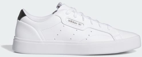 (Women) Adidas Sleek Sneakers Cloud White/Cloud White/Core Black IH1297 (Women) Adidas Sleek Sneakers Cloud White/Cloud White/Core Black IH1297