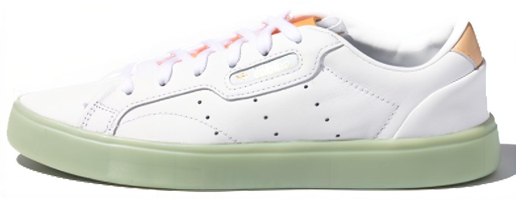 (Women) adidas Sleek 'White Amber Tint' FW5464 Buy (Women) adidas Sleek 'White Amber Tint' FW5464