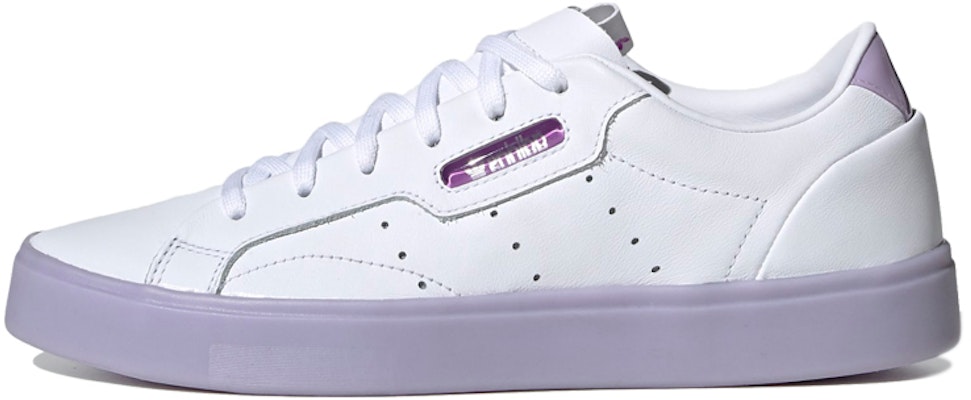 (Women) adidas Sleek 'White Bliss Purple' FW3461 Buy (Women) adidas Sleek 'White Bliss Purple' FW3461