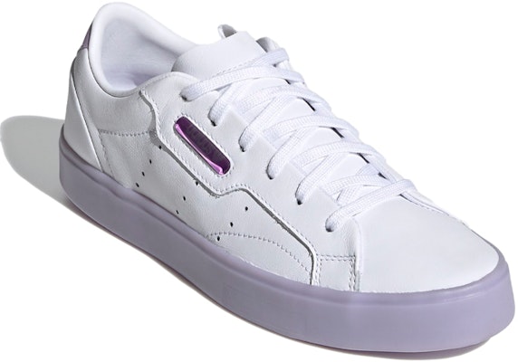 (Women) adidas Sleek 'White Bliss Purple' FW3461 Lookbook (Women) adidas Sleek 'White Bliss Purple' FW3461