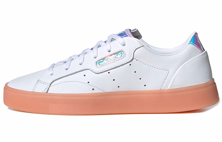 (Women) adidas Sleek 'White Coral Iridescent' FW3718