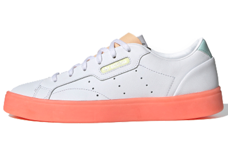 (Women) adidas Sleek 'White Glow Orange' FW5463
