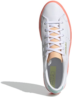 (W) adidas Sleek 'Putih Glow Oranye' FW5463 Shop (W) adidas Sleek 'Putih Glow Oranye' FW5463