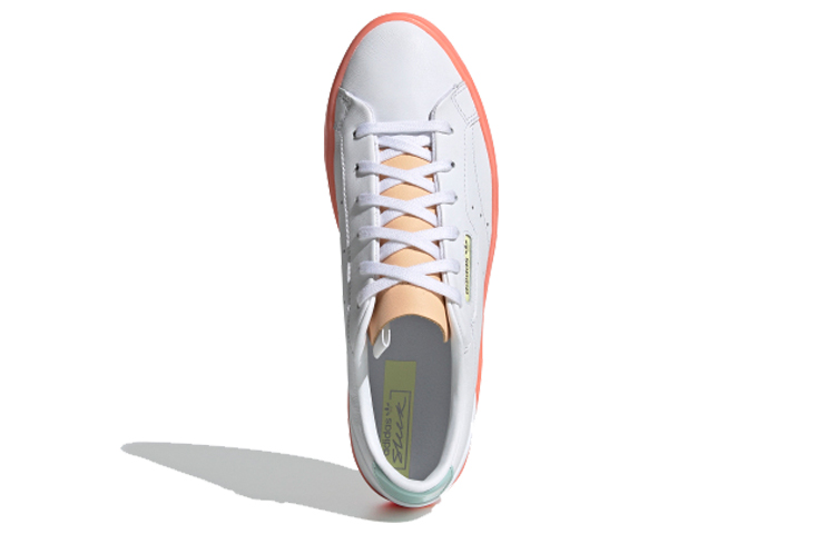 Purchase （女性）adidas Sleek '白色橙光' FW5463
