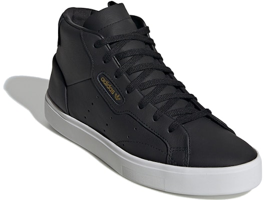 (Women) adidas Sleek Mid 'Core Black' EE4727 Lookbook (Women) adidas Sleek Mid 'Core Black' EE4727