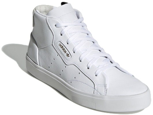 (Women) adidas Sleek Mid 'Triple White' EE4726 Order (Women) adidas Sleek Mid 'Triple White' EE4726