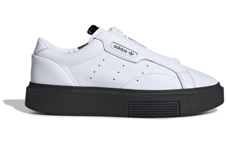 Lookbook (W) (여성용) 아디다스 슬릭 슈퍼 지퍼 '화이트 블랙' EF1899 EF1899