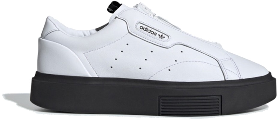 (Women) adidas Sleek Super Zip 'White Black' EF1899 Lookbook (Women) adidas Sleek Super Zip 'White Black' EF1899
