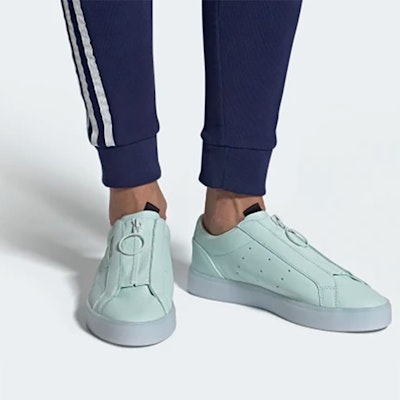 adidas originals Sleek 低筒 帆布鞋 女款 薄荷綠 Details for adidas originals Sleek 低筒 帆布鞋 女款 薄荷綠