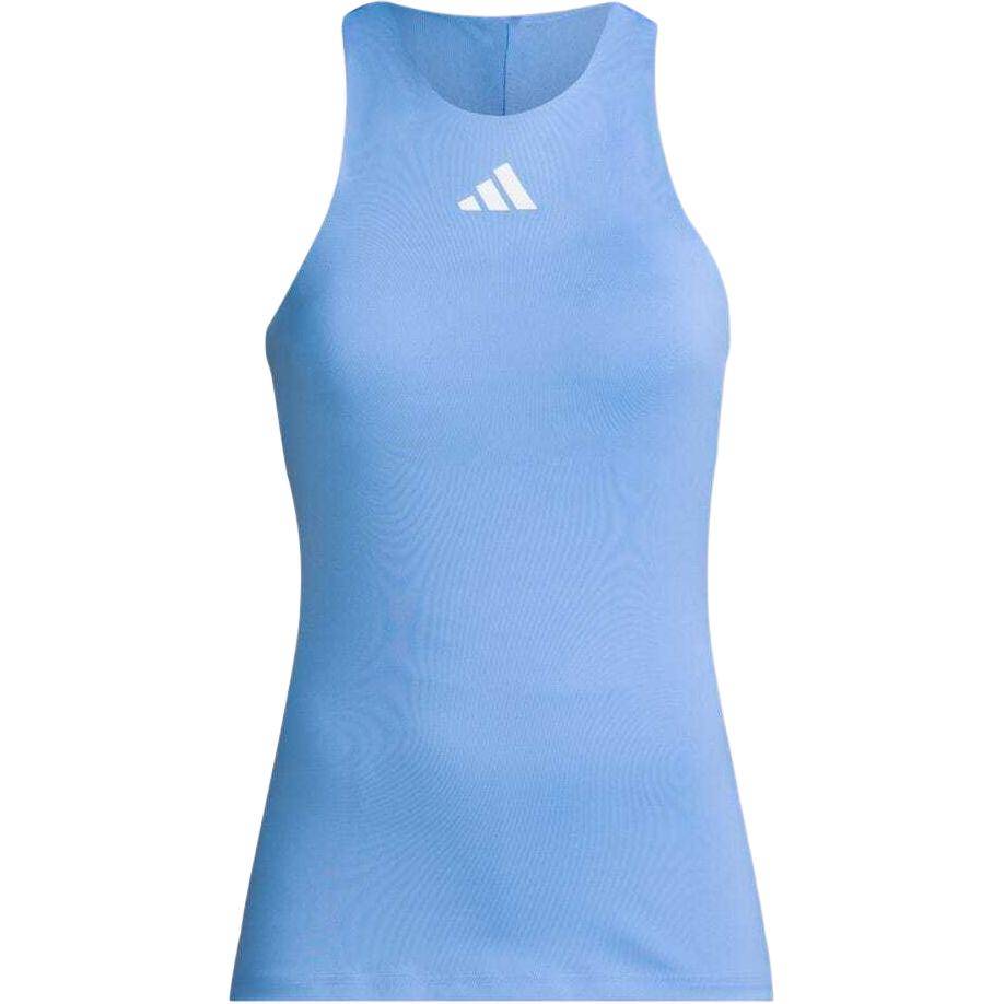 (Women) adidas Sleeveless Slim-Fit Logo Tank Top - Blast Blue IP1968