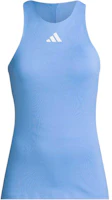(Women) adidas Sleeveless Slim-Fit Logo Tank Top - Blast Blue IP1968 (Women) adidas Sleeveless Slim-Fit Logo Tank Top - Blast Blue IP1968