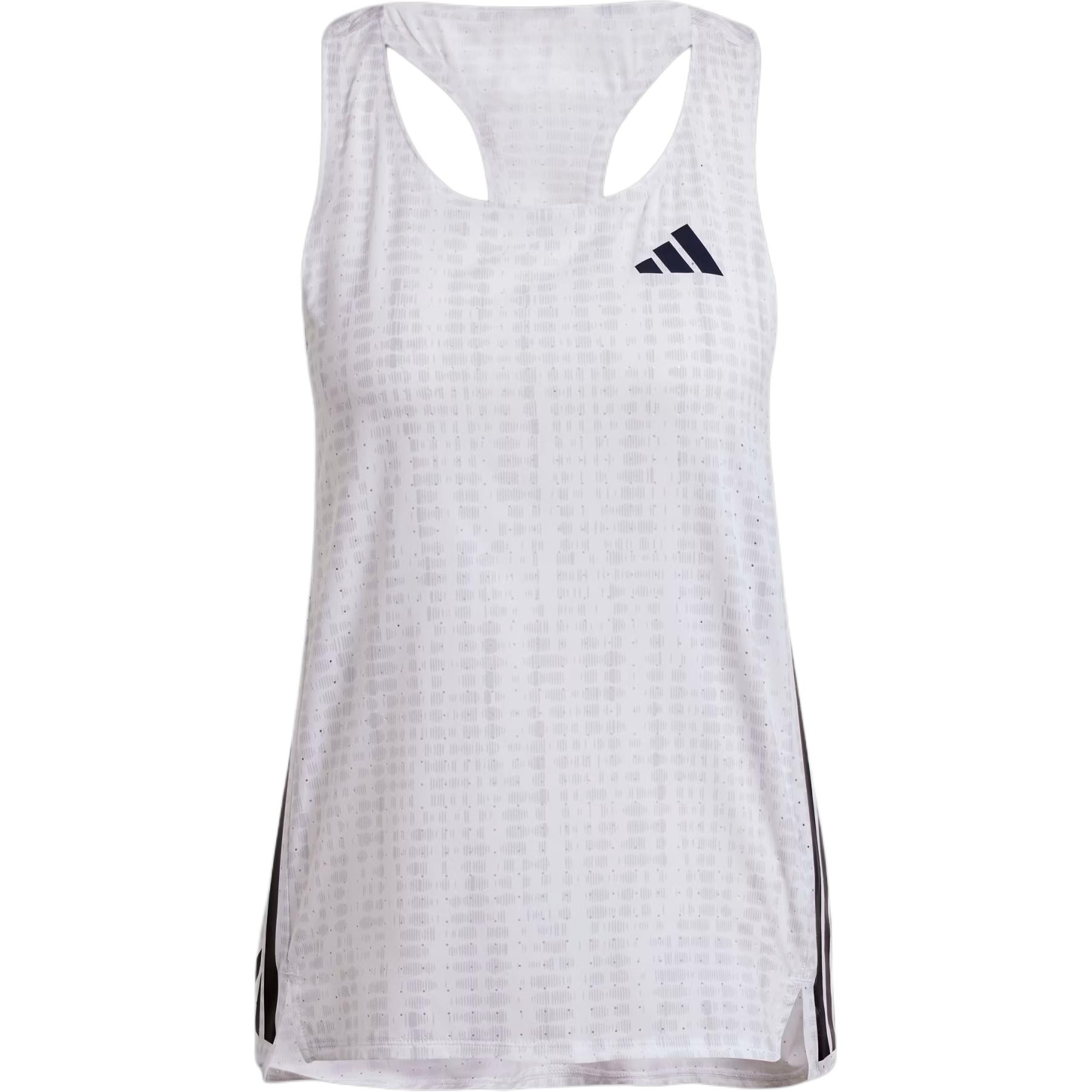 (Women) adidas Slim Logo Sleeveless Tank Top White JC7667