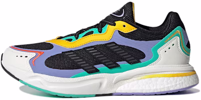 (Women) adidas SN1997 Cozy Wear-resistant Black Purple Yellow GW2735