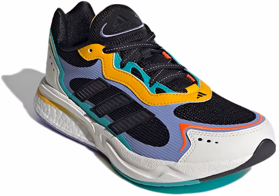 adidas SN1997 耐磨 低筒 跑步鞋 女款 黑紫黃 舒適 Lookbook adidas SN1997 耐磨 低筒 跑步鞋 女款 黑紫黃 舒適