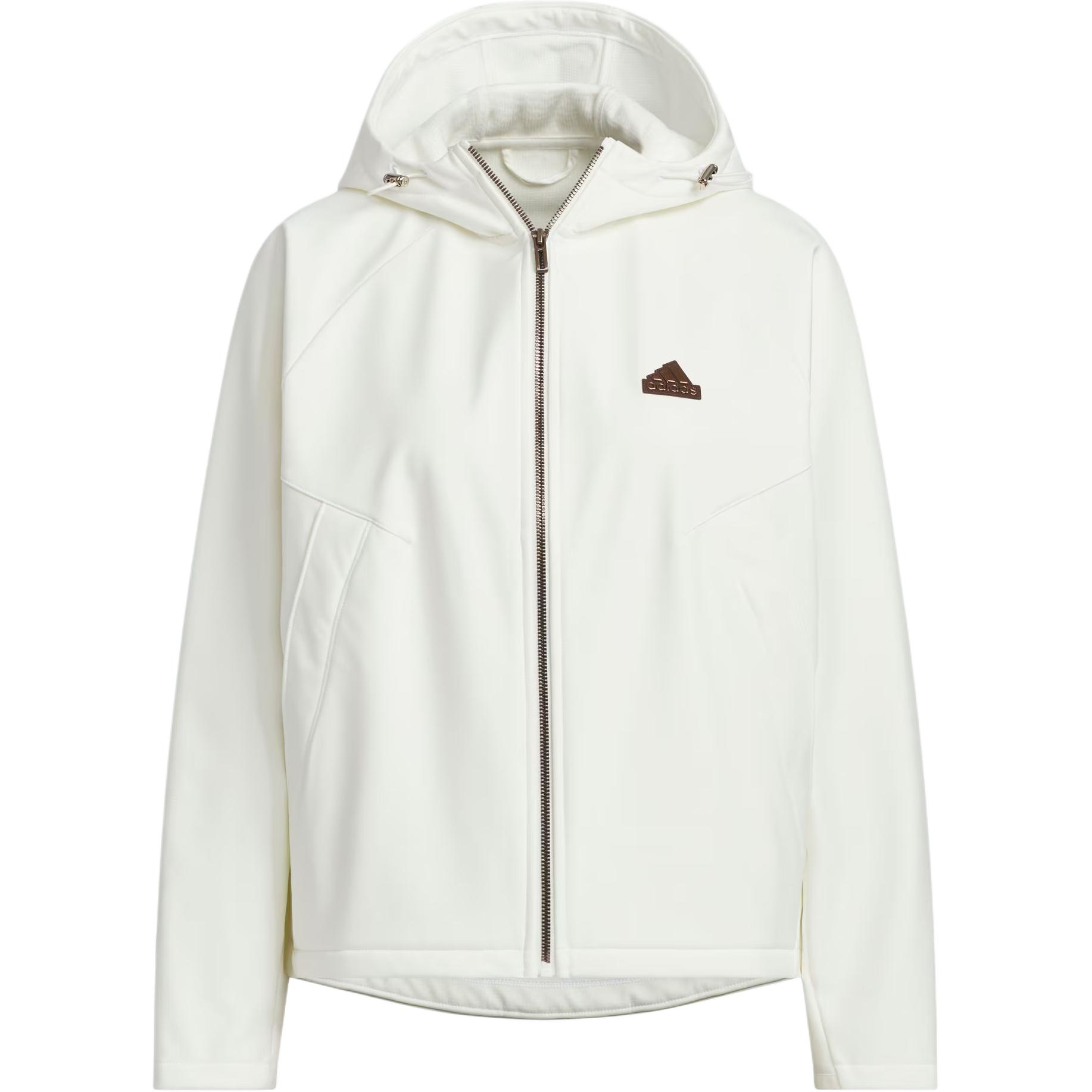 (Women) adidas Softshell Hooded Modern Waterproof Warm Jacket White JX6833