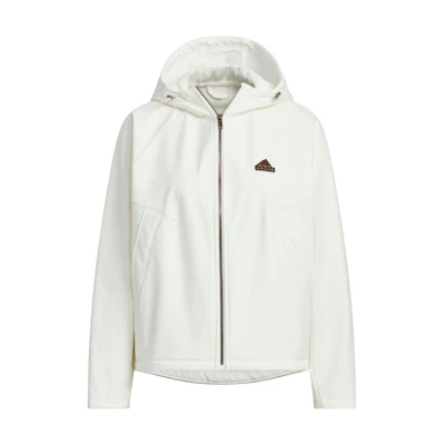 (Women) adidas Softshell Hooded Modern Waterproof Warm Jacket White JX6833