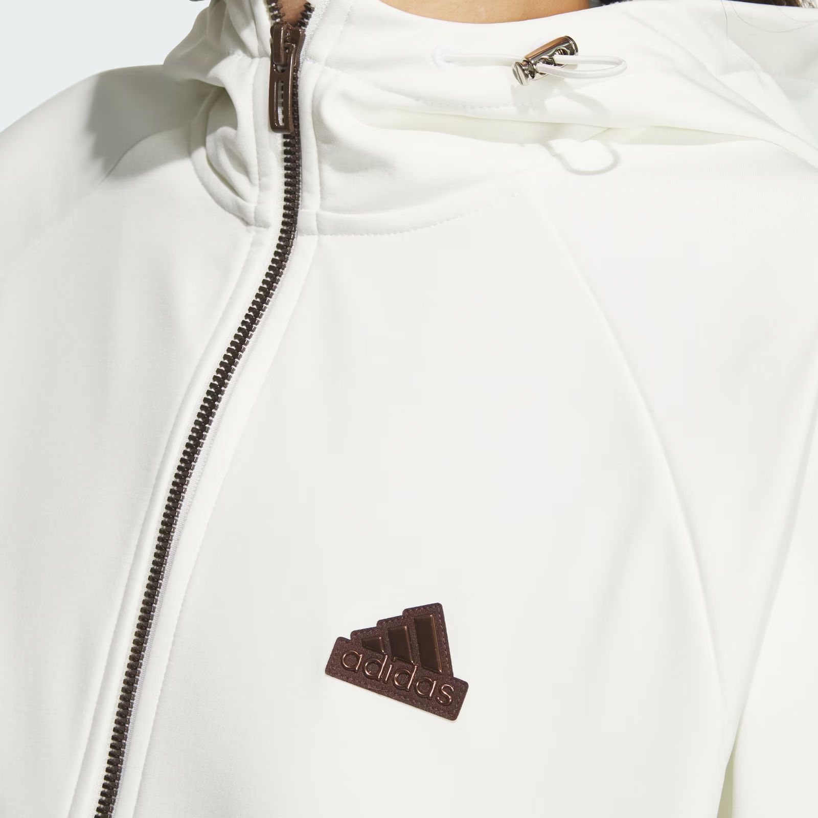 Details for (Women) adidas Softshell Hooded Modern Waterproof Warm Jacket White JX6833