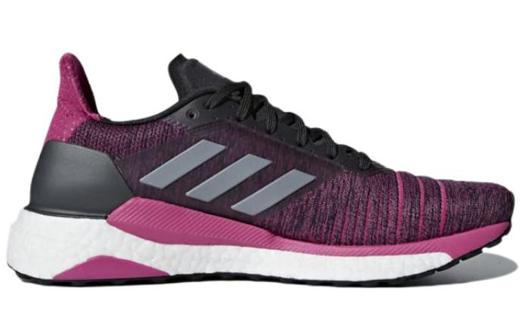 Order adidas Solar Glide 舒適耐磨跑步鞋 女款 灰紫
