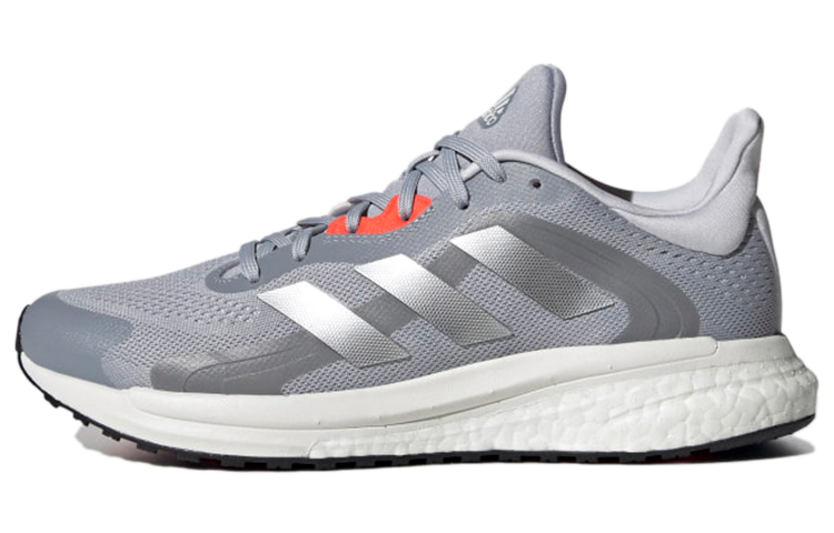 (Women) adidas SolarGlide 4 ST 'Halo Silver Solar Red' FY4110
