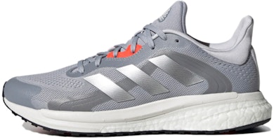 (Women) adidas SolarGlide 4 ST 'Halo Silver Solar Red' FY4110 (Women) adidas SolarGlide 4 ST 'Halo Silver Solar Red' FY4110