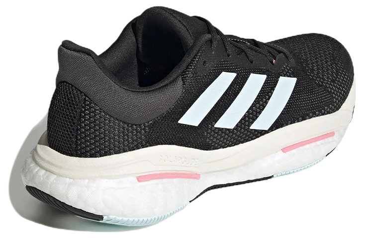 Shop adidas Solarglide 5 舒適耐磨跑步鞋 女款 黑白藍