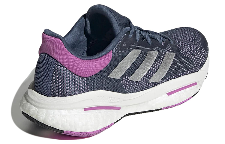 Shop adidas Solarglide 5 舒適透氣運動鞋 女款 藍紫