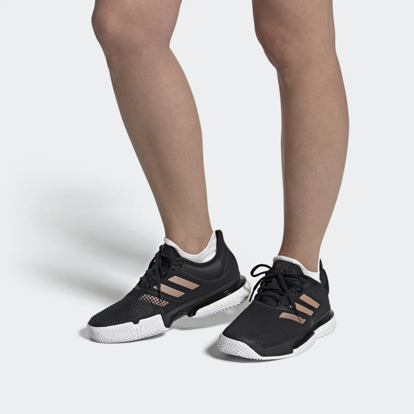 Sizing (W) adidas SoleCourt ''Zwart Koper Metallic'' FU8133