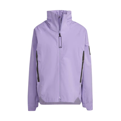 (Women) adidas Solid Color Stand Collar Jacket Purple HT8772