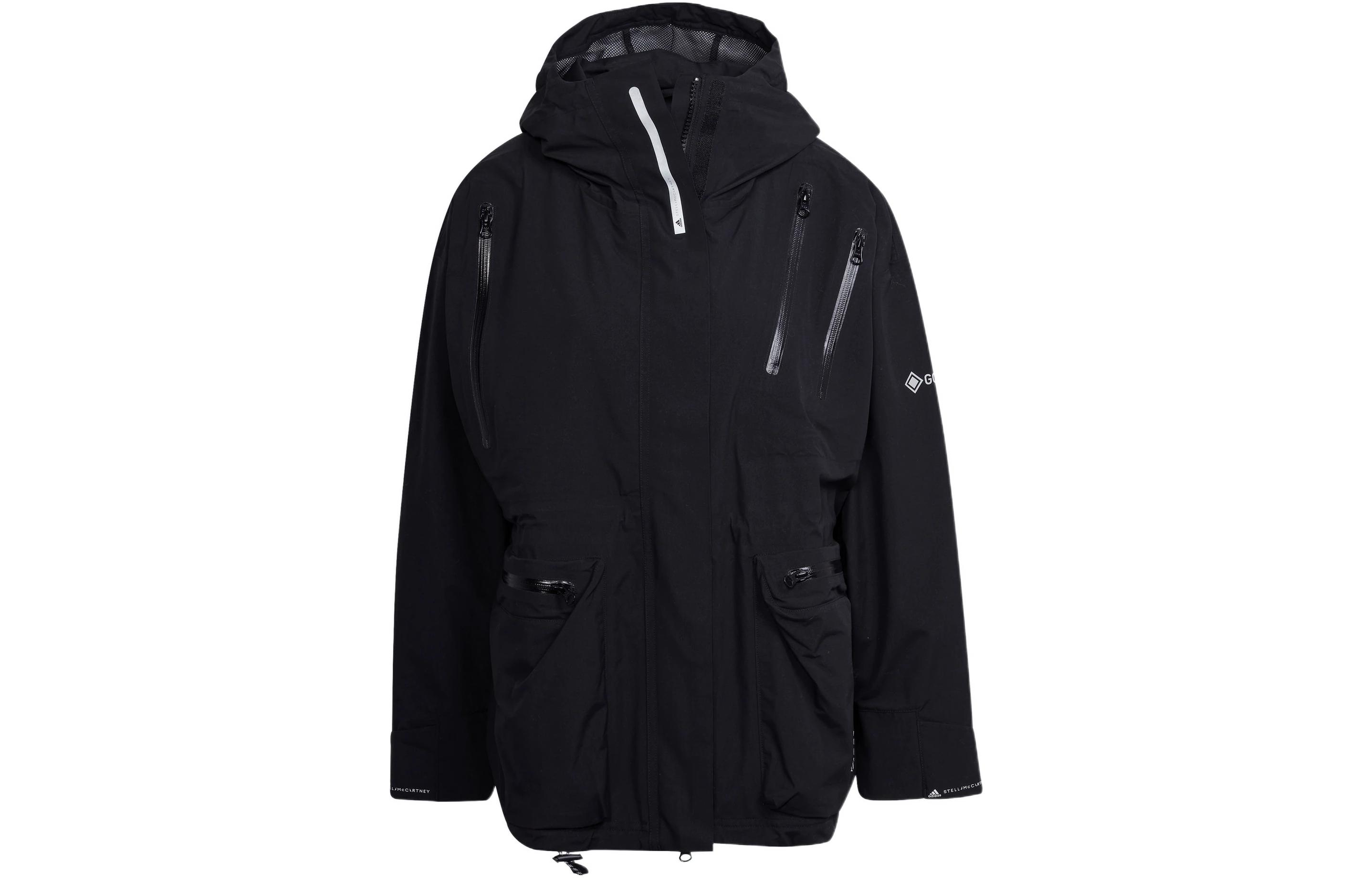 (Women) adidas Solid Color Zip-Up Sports Hoodie Jacket - Black HB6083 圖 2