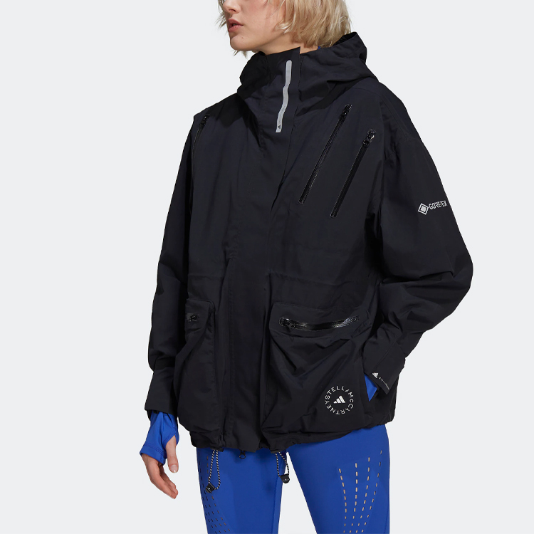 (Women) adidas Solid Color Zip-Up Sports Hoodie Jacket - Black HB6083 圖 4