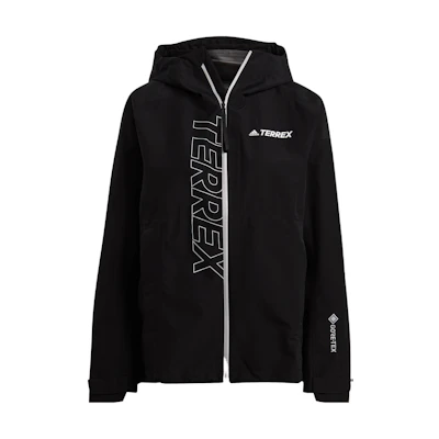 (Women) adidas Solid Logo Print Long Sleeve Hoodie Jacket - Black GM4807