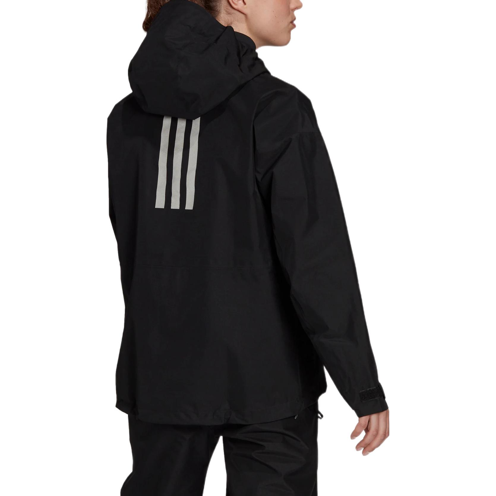 (Women) adidas Solid Logo Print Long Sleeve Hoodie Jacket - Black GM4807 圖 4