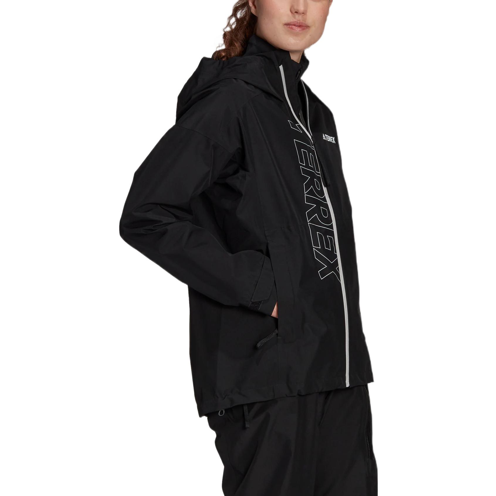 (Women) adidas Solid Logo Print Long Sleeve Hoodie Jacket - Black GM4807 圖 5