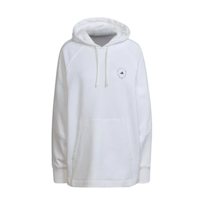 (Women) adidas Solid Logo White Long Sleeve Hoodie HD0693