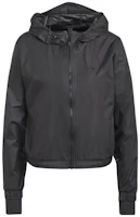 (Women) adidas Solid Logo Zip Hoodie Jacket Black H59070 (Women) adidas Solid Logo Zip Hoodie Jacket Black H59070