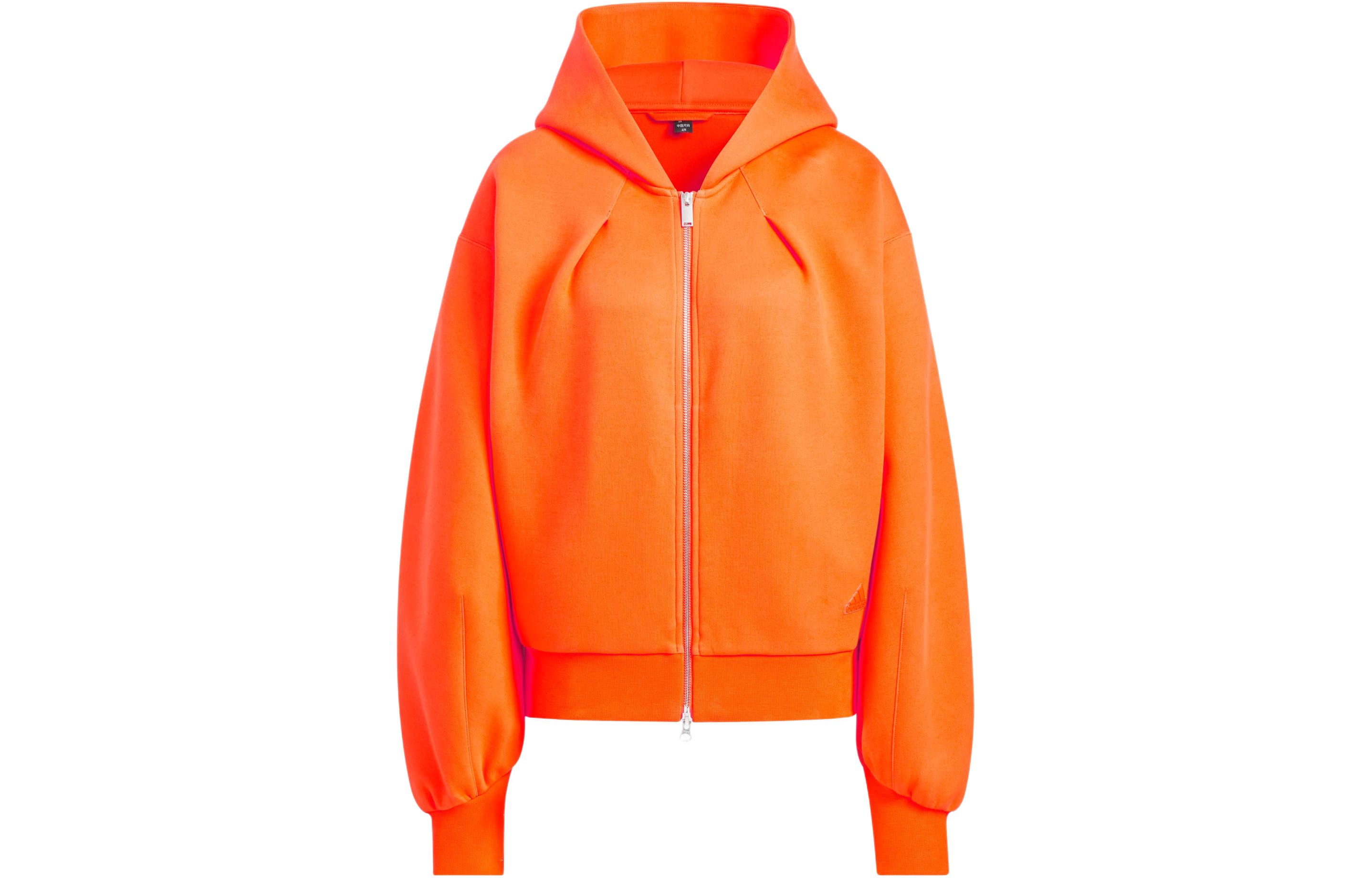 (Women) adidas Spacer Full-Zip Hoodie Casual Jacket - Semi Impact Orange JJ3800 圖 2