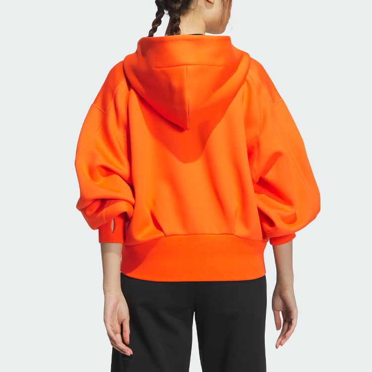 (Women) adidas Spacer Full-Zip Hoodie Casual Jacket - Semi Impact Orange JJ3800 圖 4