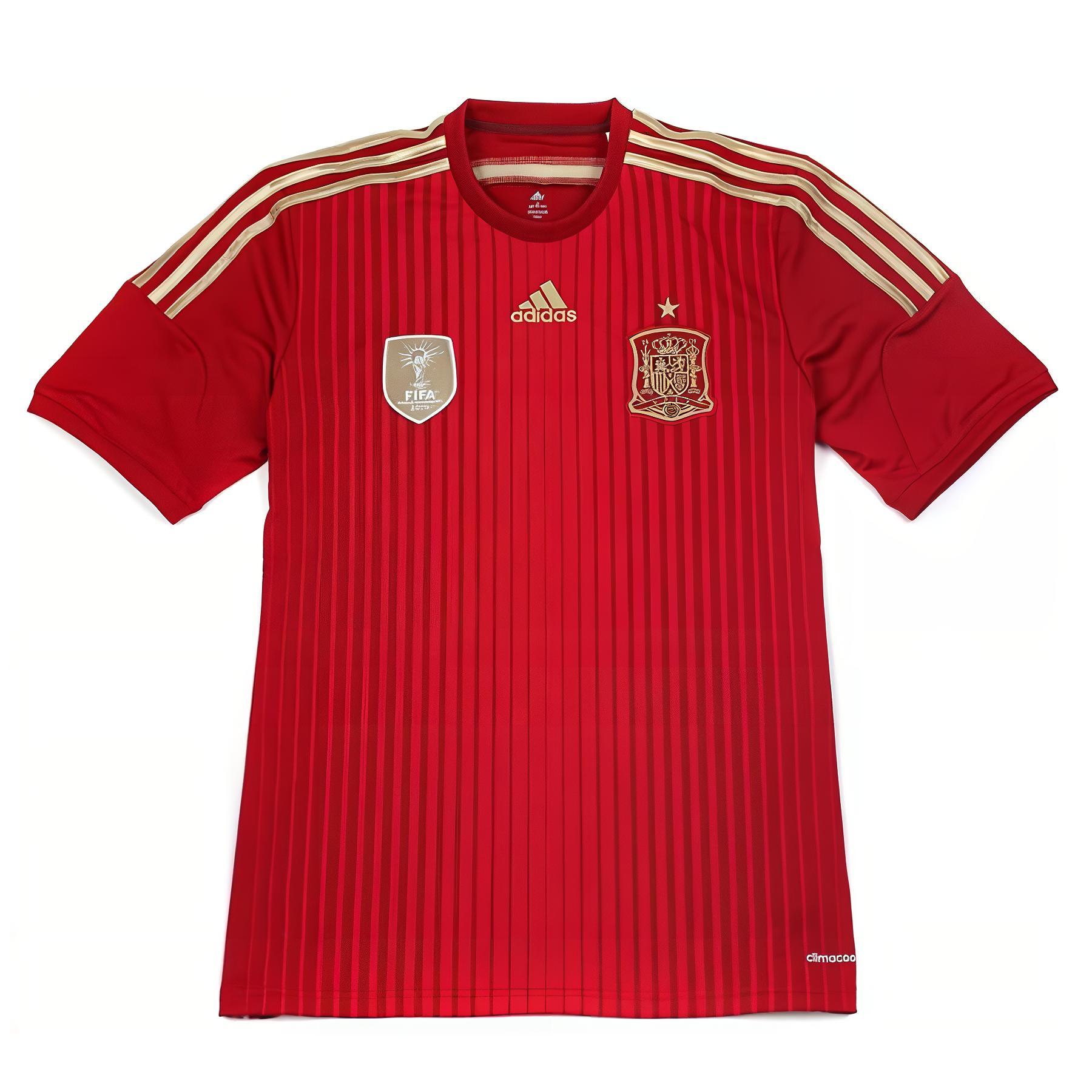 adidas Spain National Team 2014 Player Edition Soccer Jersey Red Short Sleeve G85279