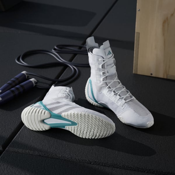 Adidas Spidex 23 Cloud White/Grey Three/Powder Teal 圖 4