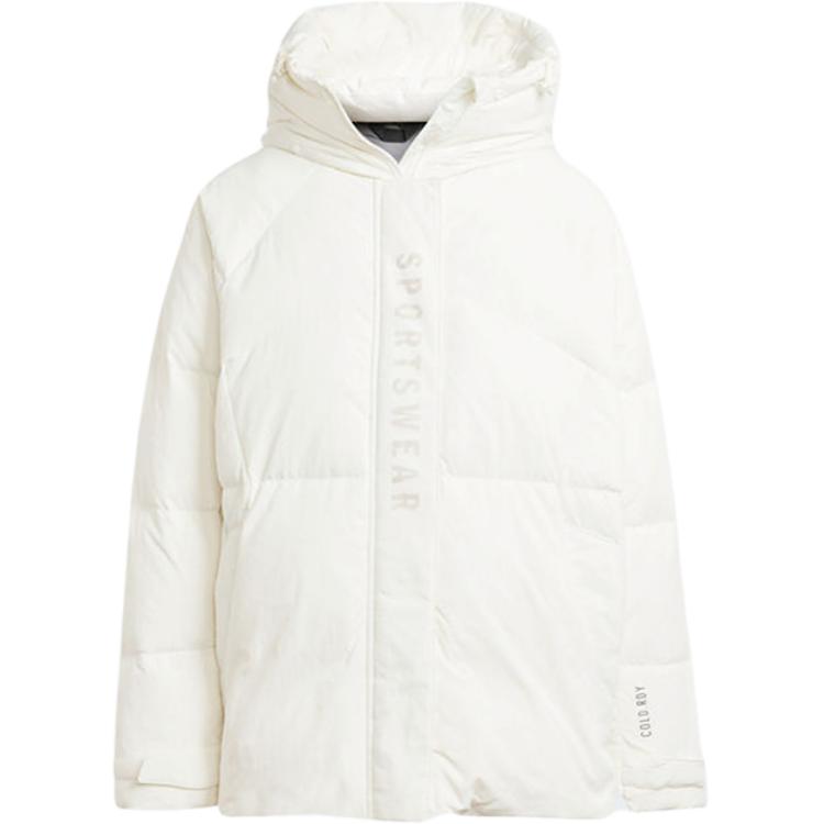 (Women) adidas Sportswear FW24  White Down Coat Hooded Puffer Jacket. JM4618 圖 2