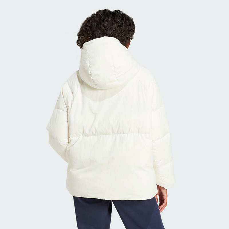 (Women) adidas Sportswear FW24  White Down Coat Hooded Puffer Jacket. JM4618 圖 4