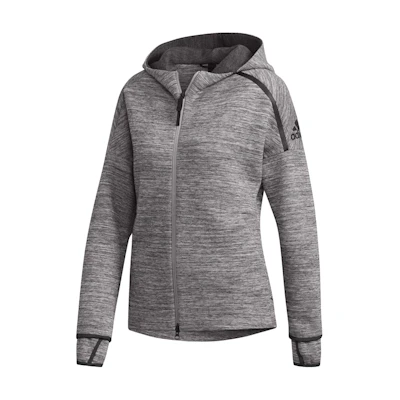 (Women) adidas Sporty Style Hoodie Jacket in Storm Gray DY5770