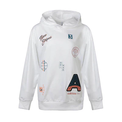 (Women) adidas Spring/Autumn Pullover Hoodie White EI4290